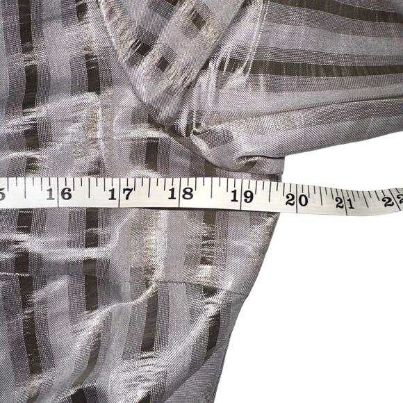 NWT Atoir Walk Me Home Long Sleeve Metallic Silver Mini Dress US 8 - Picture 7 of 9